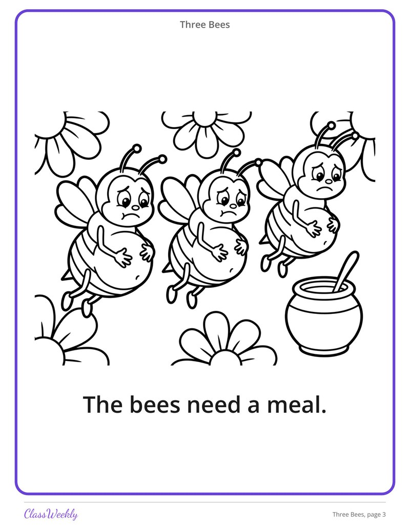 Three Bees: EE and EA Decodable Reader - Page 4