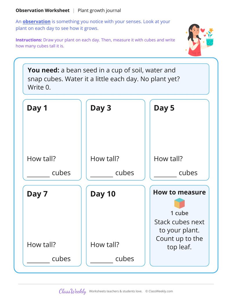 Plant Growth Observation Journal