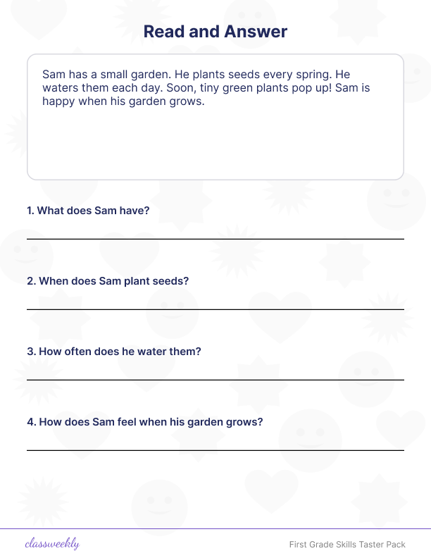 First Grade Skills Taster Pack