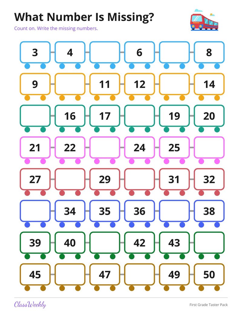 First Grade Skills Taster Pack