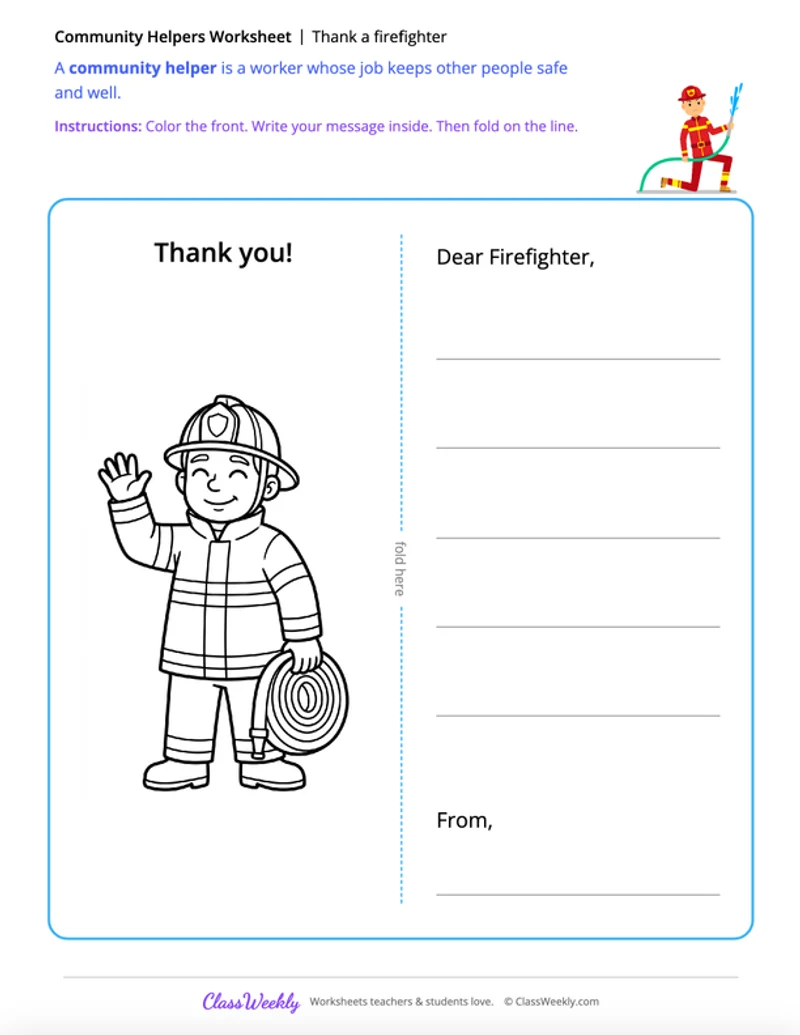 Thank a firefighter