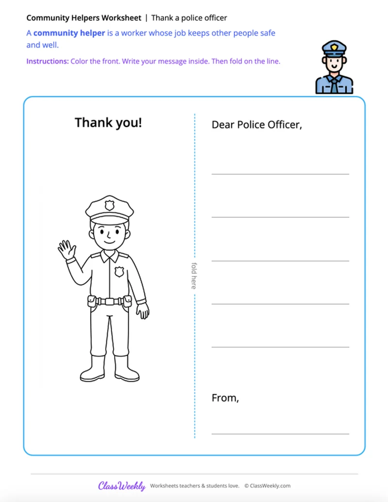 Thank a police officer