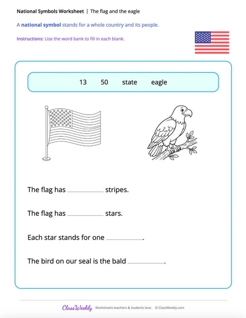The flag and the eagle