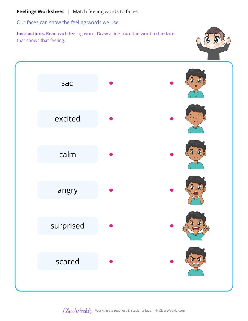 Feeling Words and Faces Match