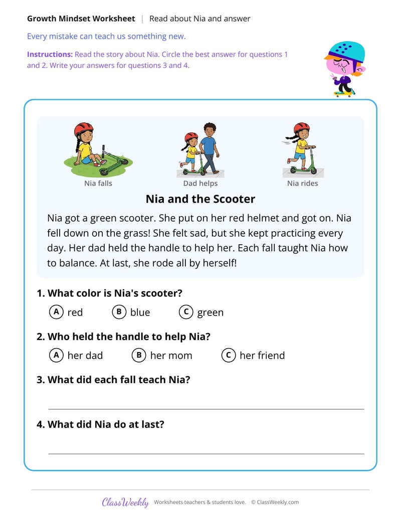 Mistakes Help Me Learn, Read and Answer