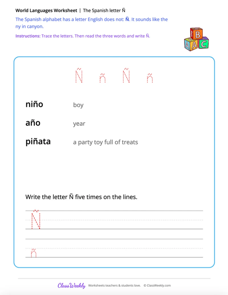 The Spanish letter Ñ