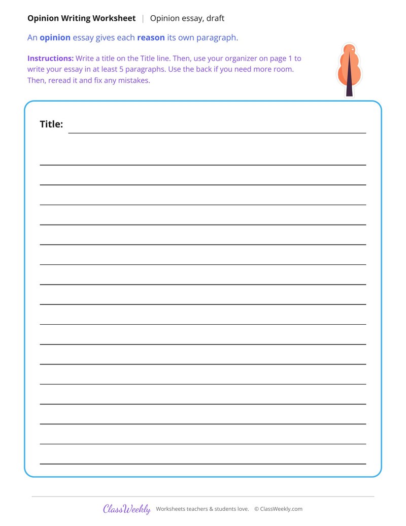 Should Every Student Learn an Instrument Opinion Writing - Page 2