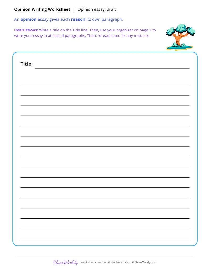 Should Students Help Make School Rules Opinion Writing - Page 2