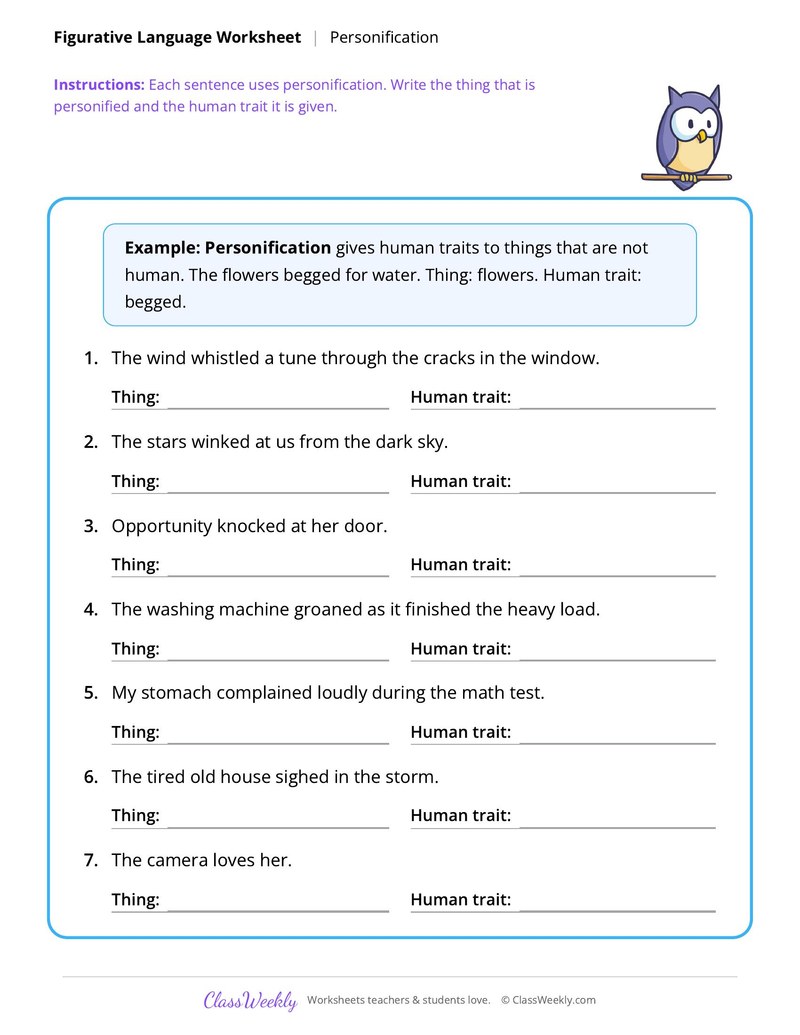Figurative Language: Personification