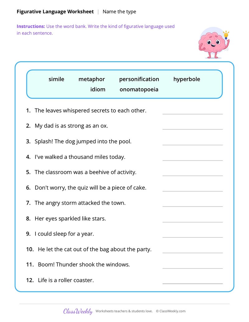 Figurative Language: Name the type