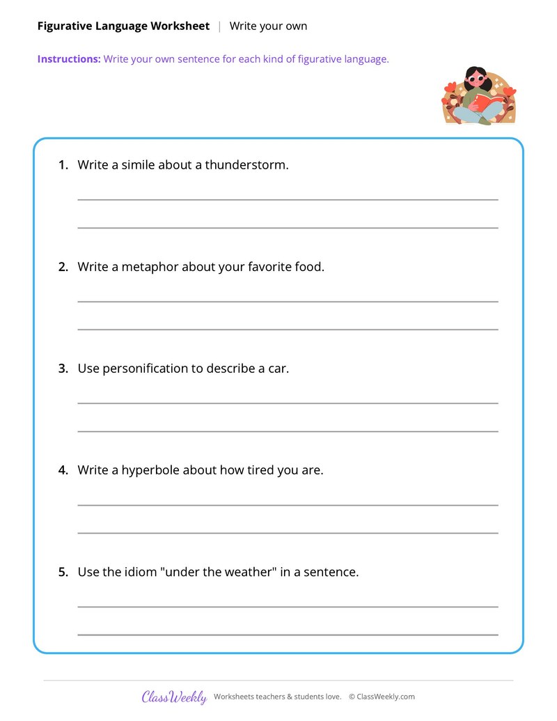 Figurative Language: Write your own