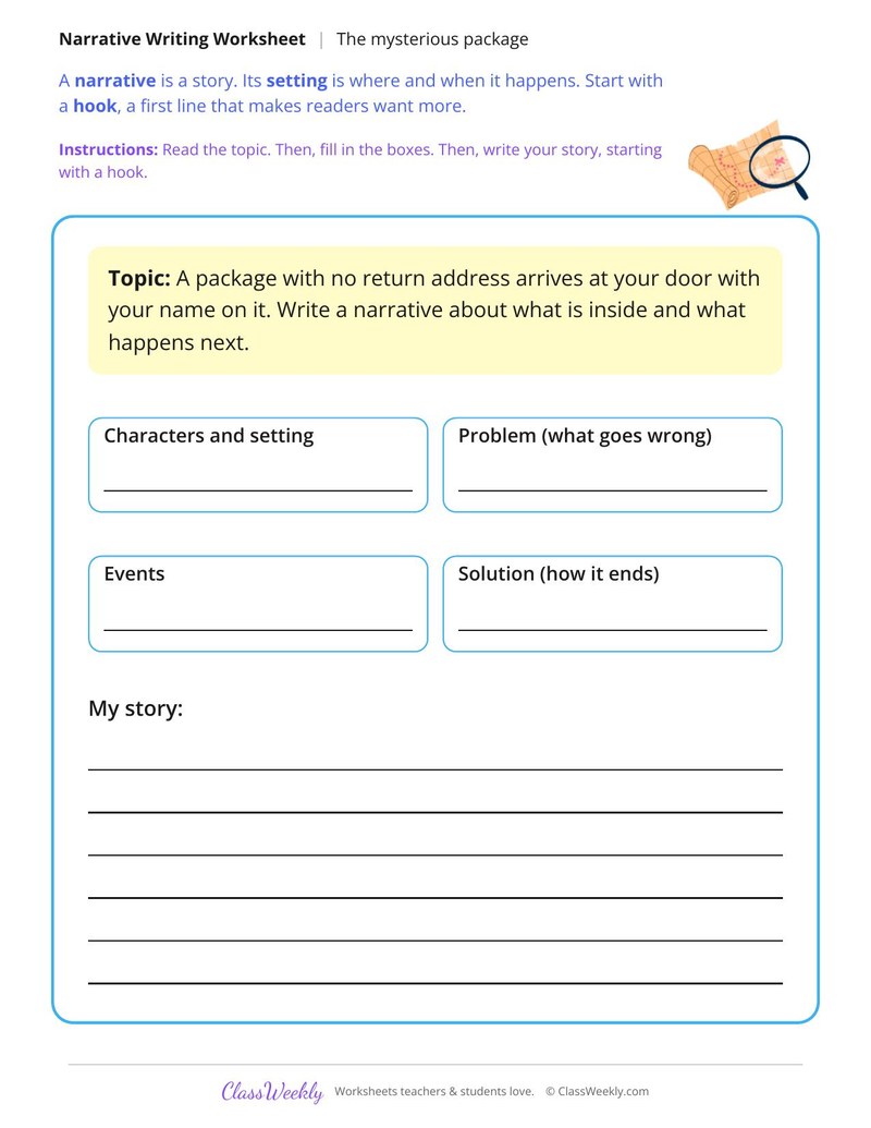 The Mysterious Package Narrative Writing
