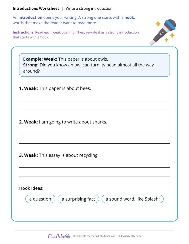 Write a Strong Introduction