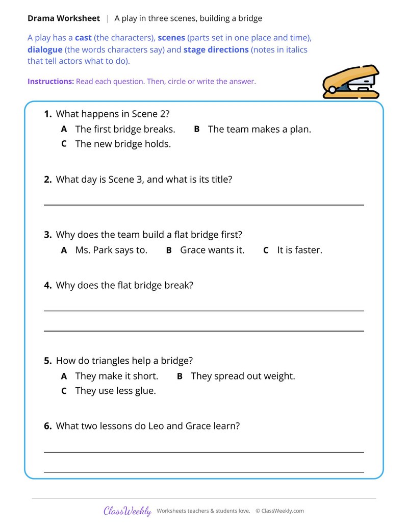 Read a Play in Three Scenes, The Bridge Builders - Page 2