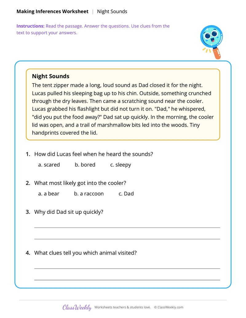 Making Inferences: Night Sounds