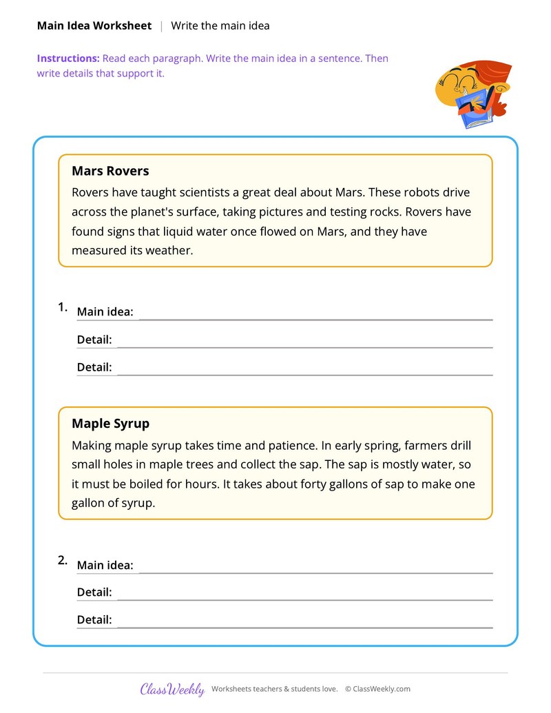 Write the main idea