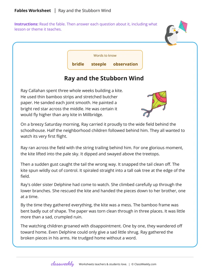 Ray and the Stubborn Wind