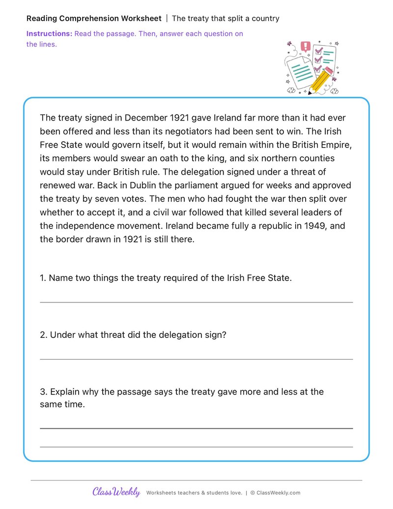The treaty that split a country - Irish Revolution and War of Independence