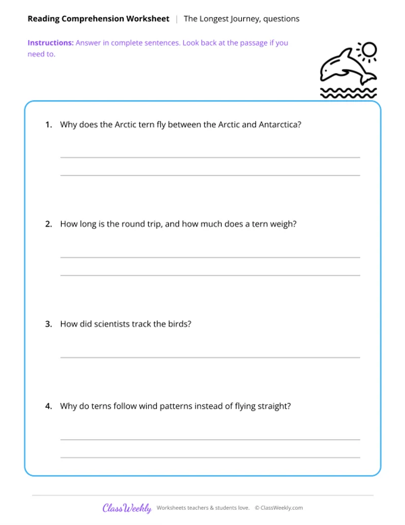 Reading Comprehension - The Longest Journey - Page 2