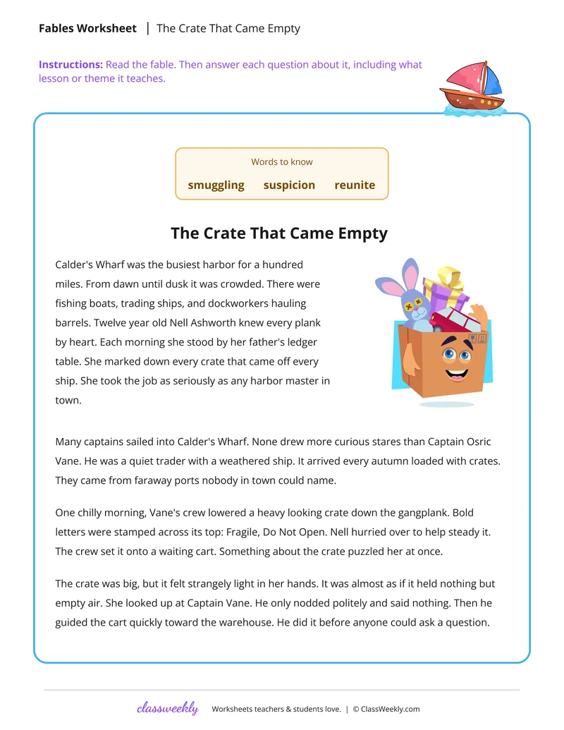 The Crate That Came Empty