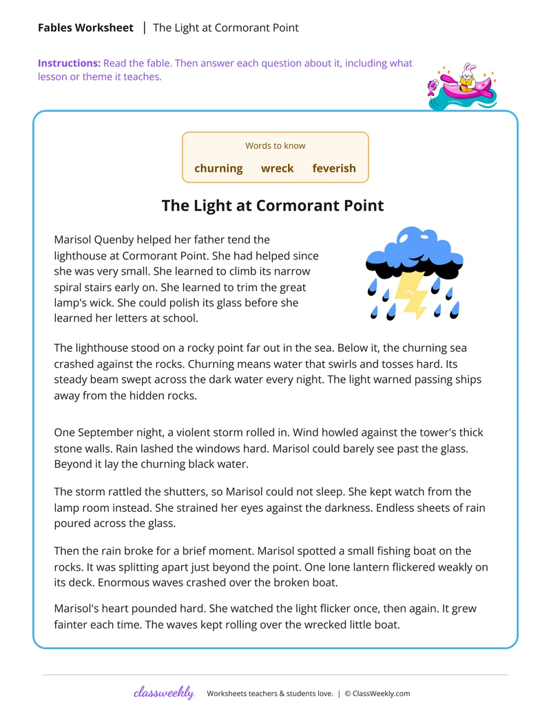 The Light at Cormorant Point