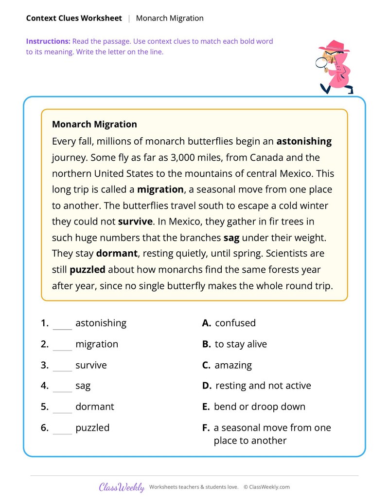 Context Clues: Monarch Migration