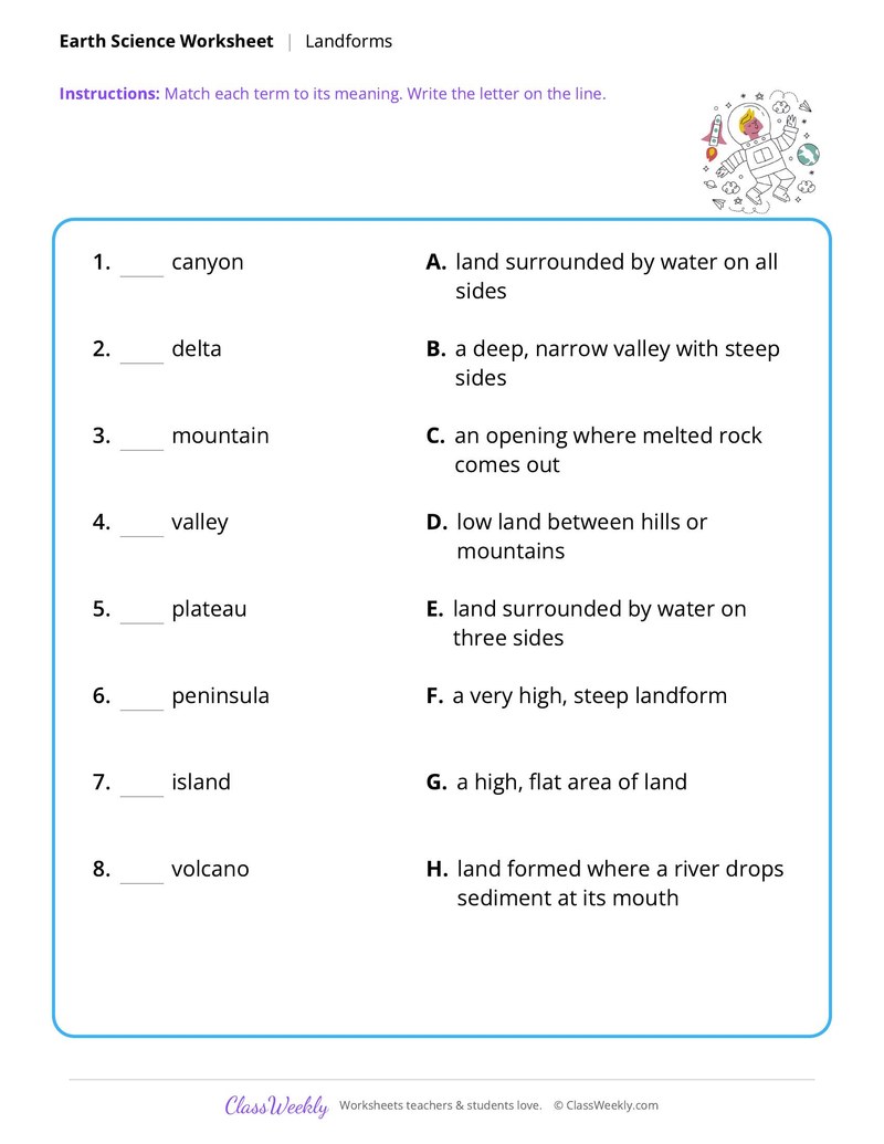 Earth Science: Landforms