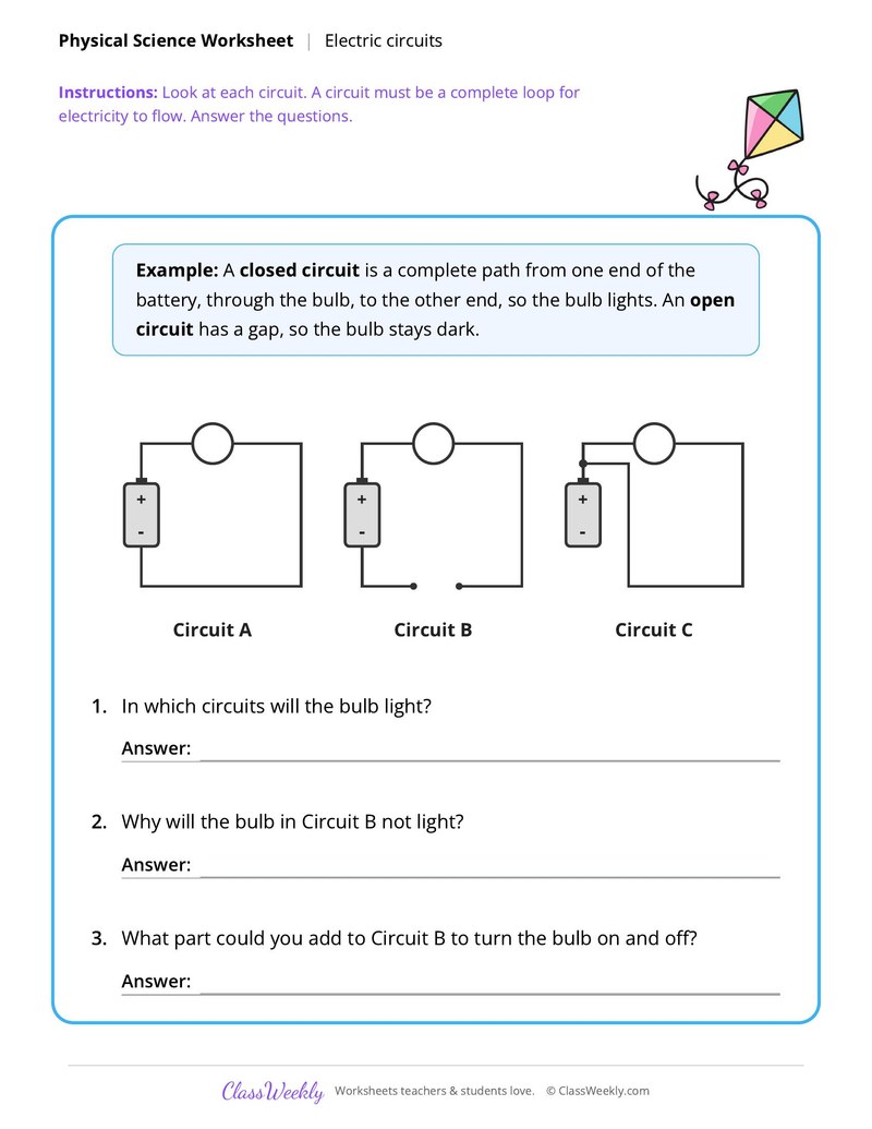Physical Science: Electric circuits