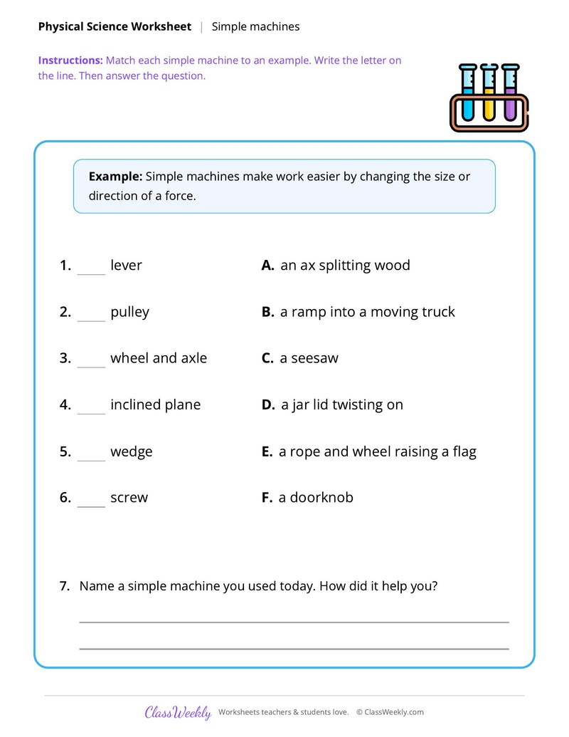 Physical Science: Simple machines
