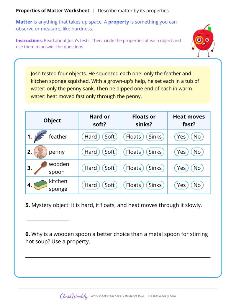 Describe Matter by Its Properties