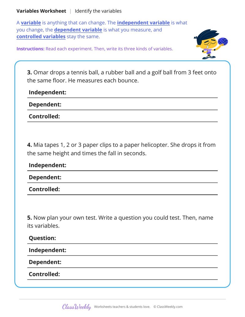 Identify the Variables