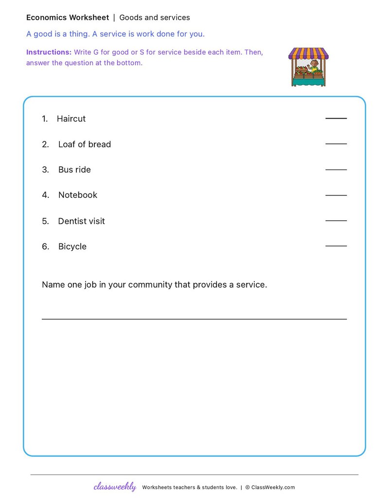 Goods and services