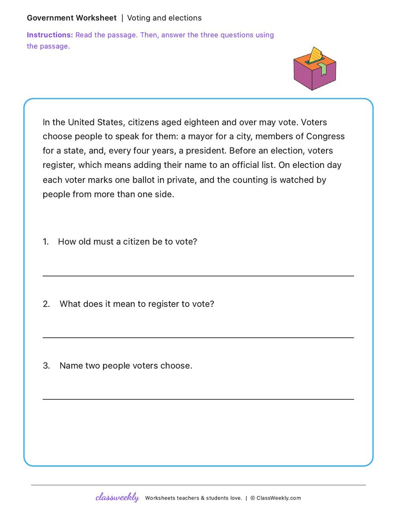 Voting and elections