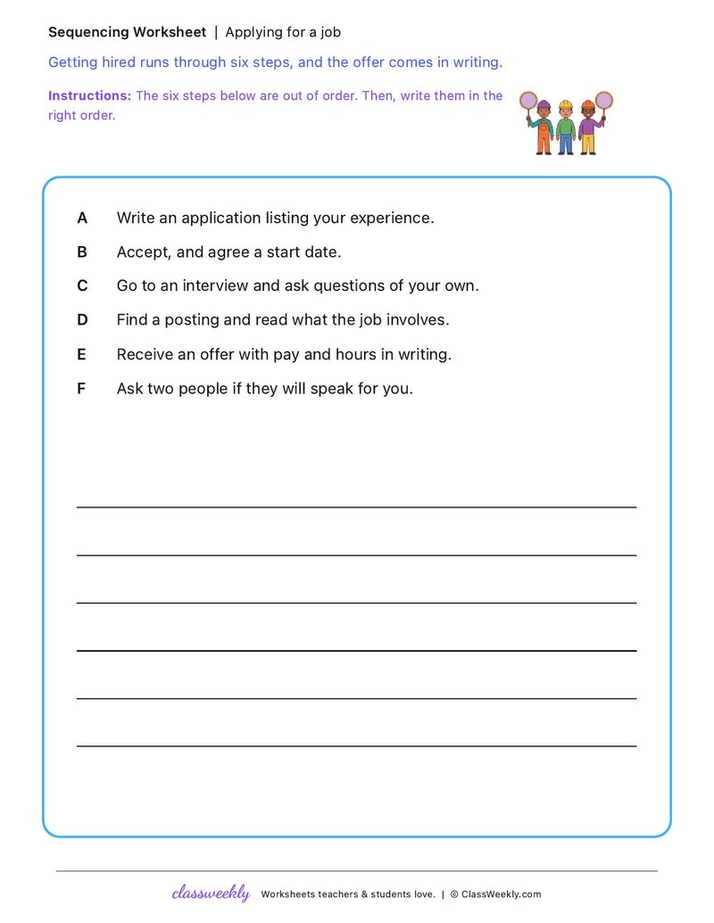 Applying for a job