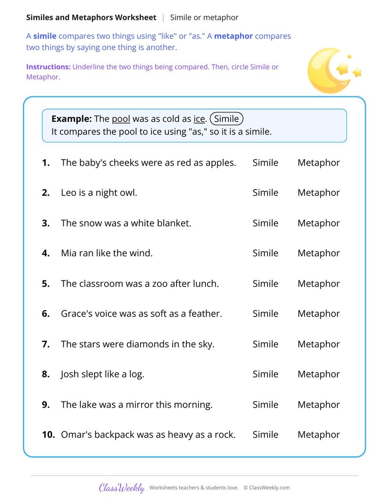Similes and Metaphors