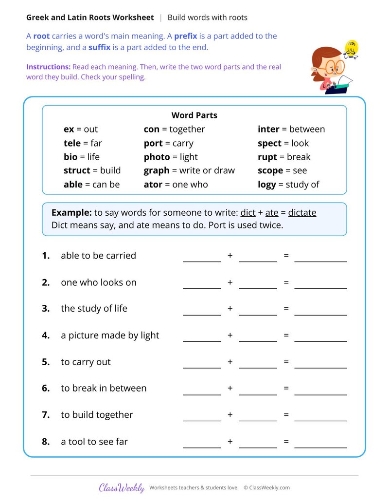 Build Words With Roots