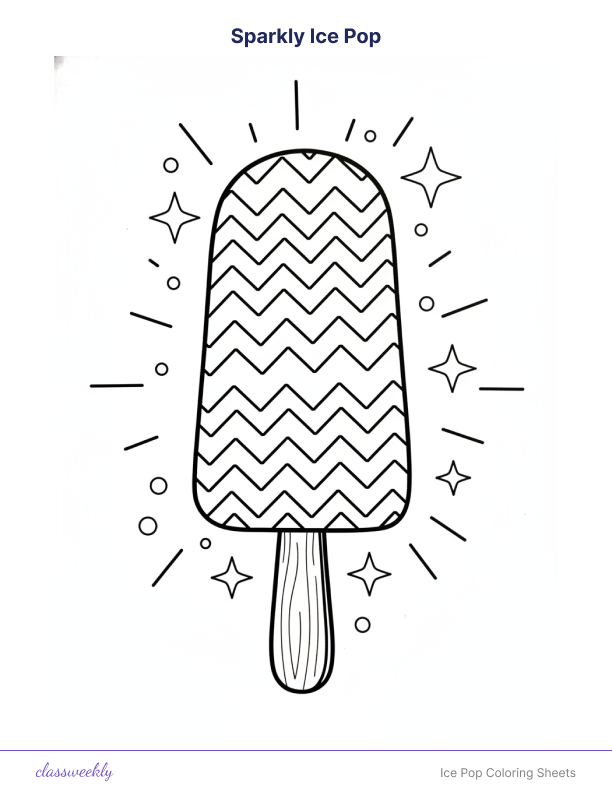 Ice Pop Coloring Sheets - Page 2