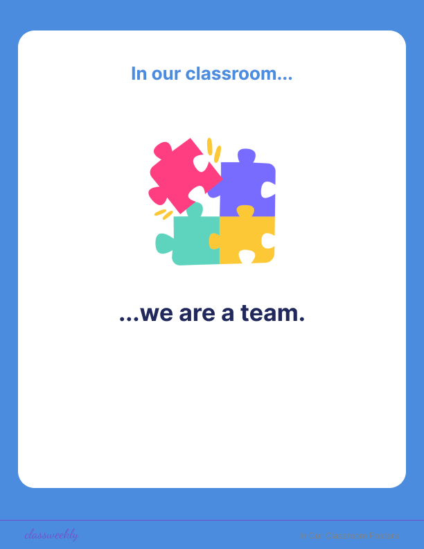 In Our Classroom Posters