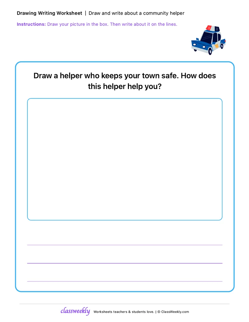 Draw and Write: A Community Helper