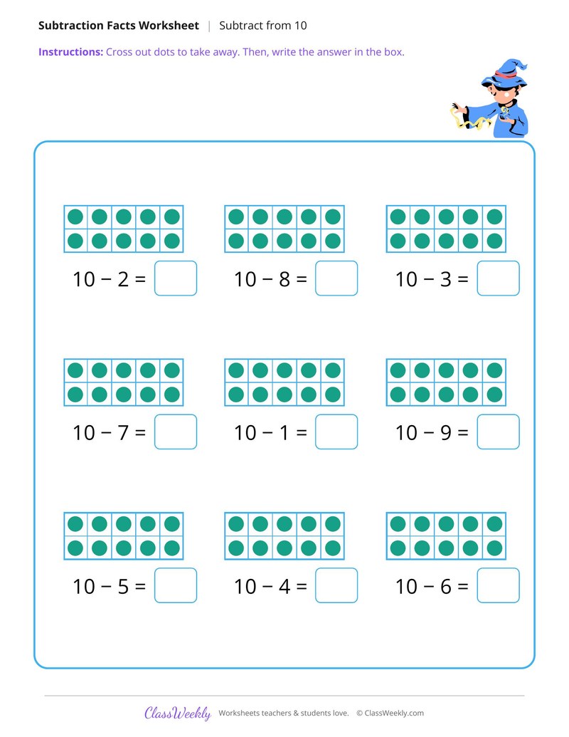 Subtract From 10