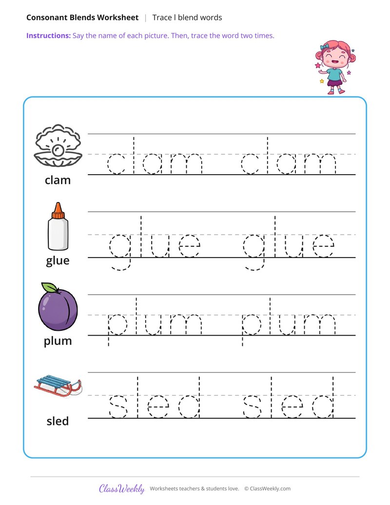 Trace L Blend Words - Page 2