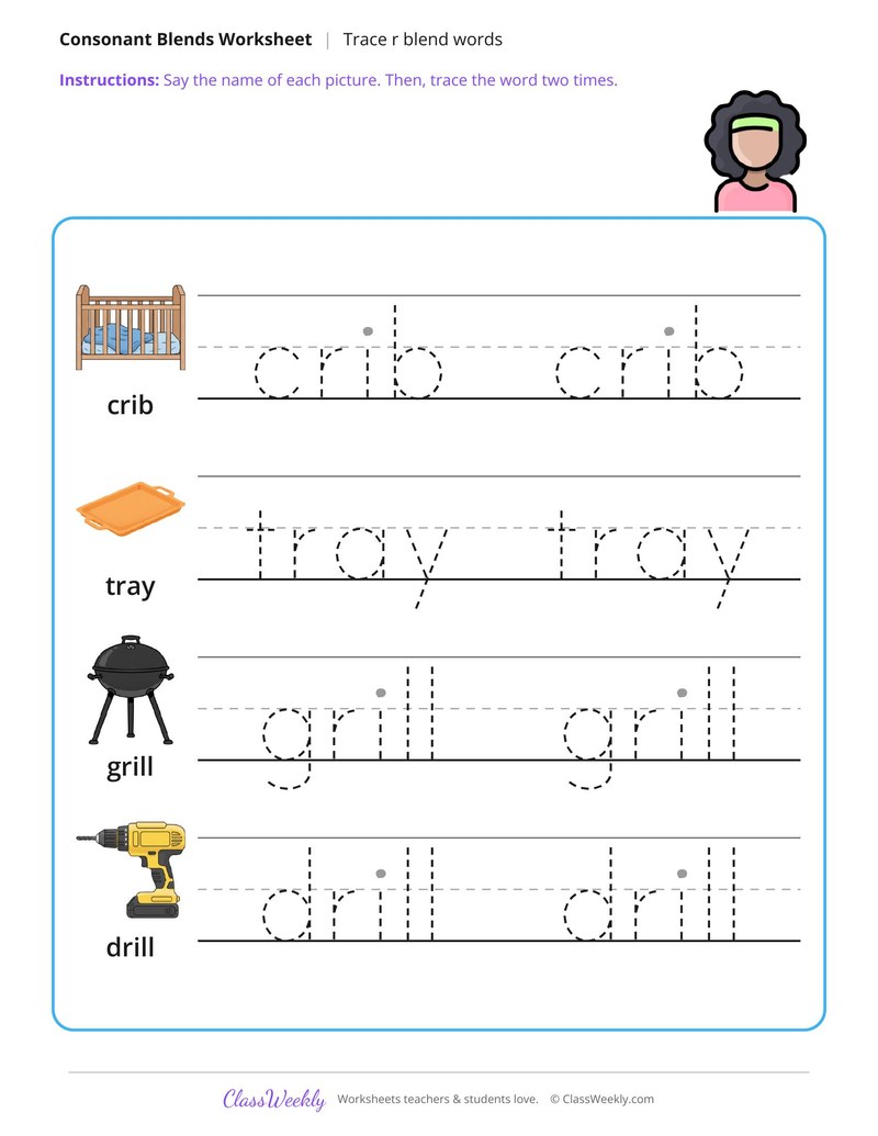 Trace R Blend Words - Page 2