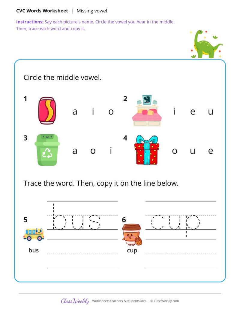 Fill In the Missing Vowel