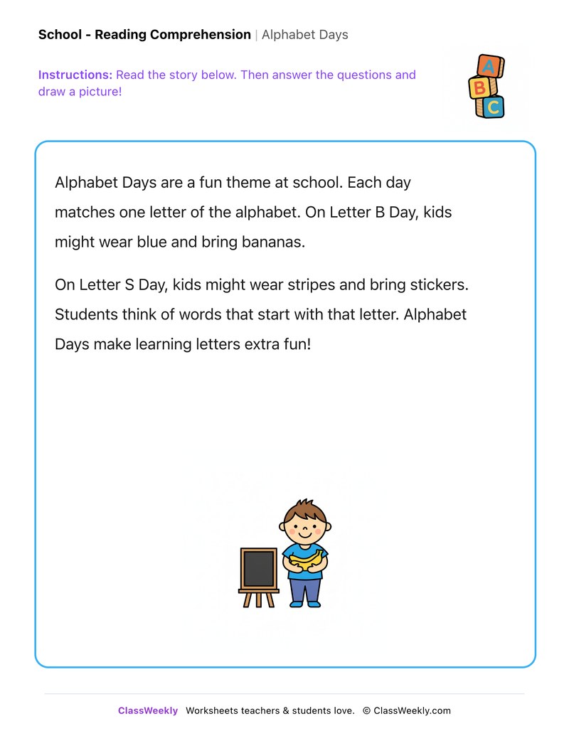 Alphabet Days