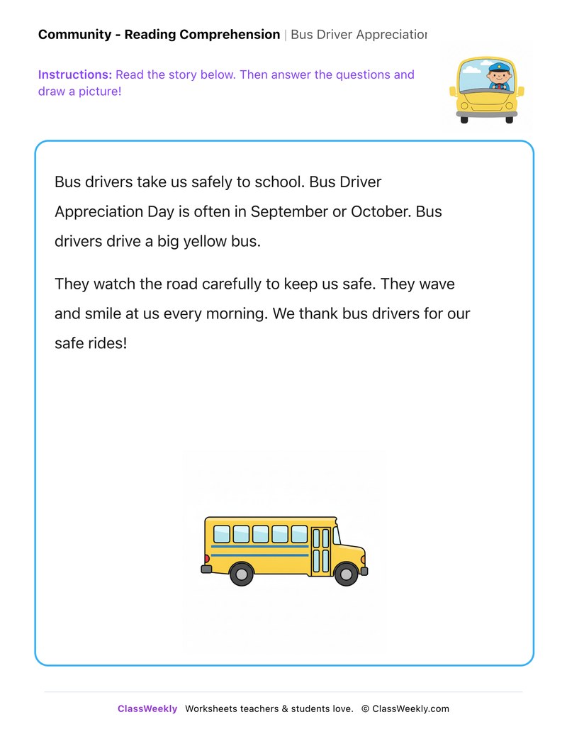 Bus Driver Appreciation Day - Page 1