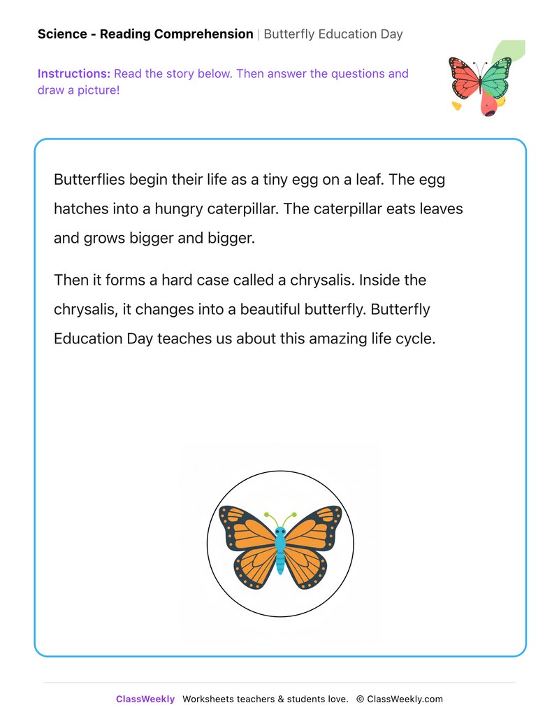 Butterfly Education Day - Page 1