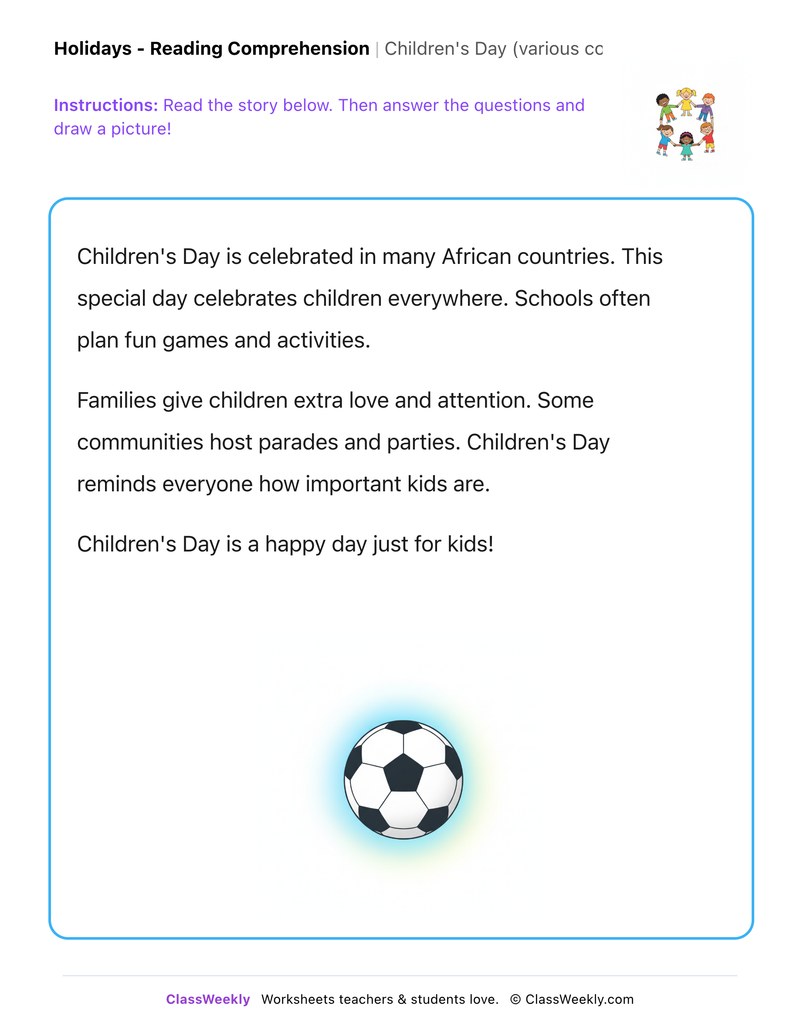 Children's Day (various countries) - Page 1