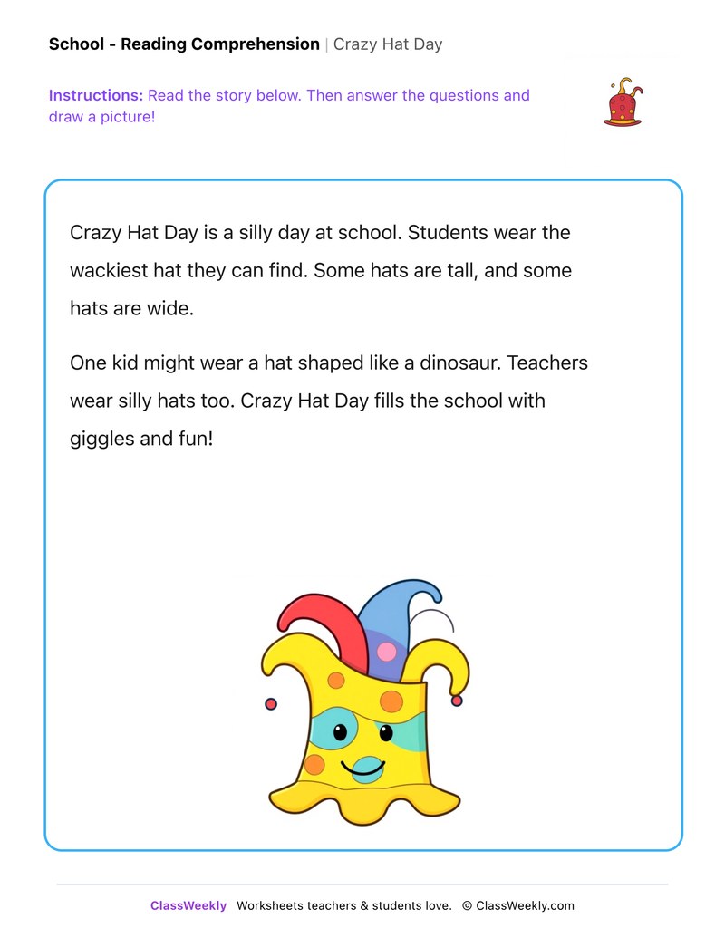 Crazy Hat Day - Page 1