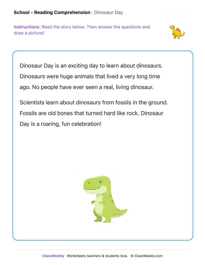Dinosaur Day - Page 1