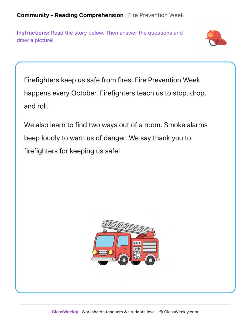 Fire Prevention Week - Page 1